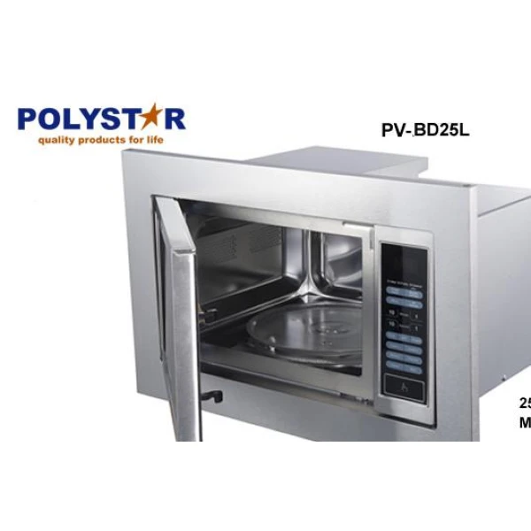 Polystar 25 Liters Built-In Stainless Steel Microwave | PV-BD25L